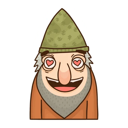Telegram Sticker «Grumpy Gnome» 😍