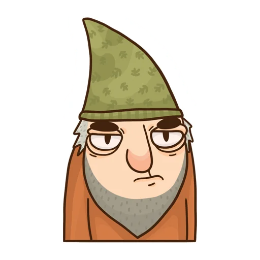 Grumpy Gnome emoji 😠