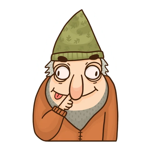 Емодзі Grumpy Gnome 🤪