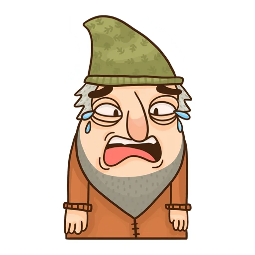 Grumpy Gnome emoji 😭
