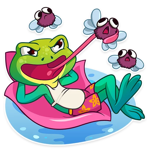 Oliver the Frog stiker 🍴