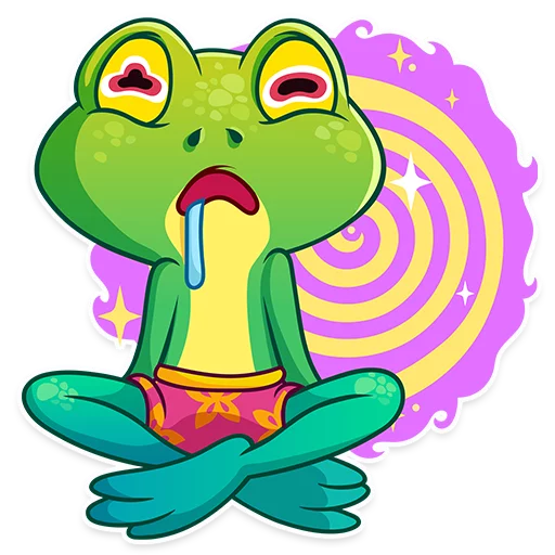 Oliver the Frog stiker 😵