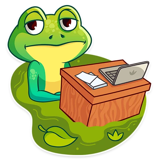 Oliver the Frog stiker 😐