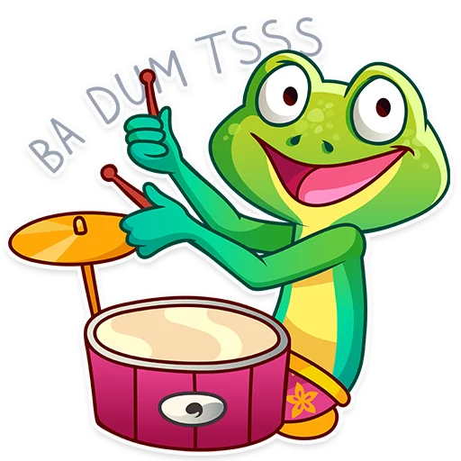 Стикер Oliver the Frog 🥁