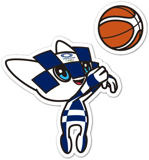 Telegram stiker «Summer Olympics 2020 Miraitowa» 🏀