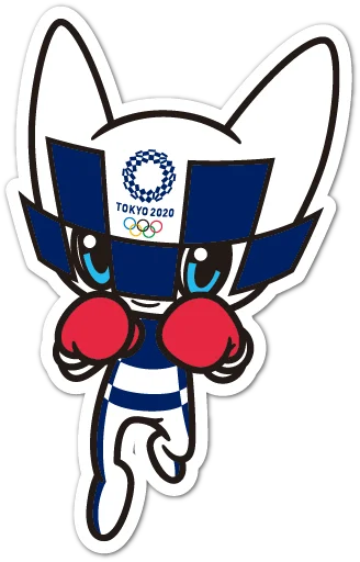 Telegram stiker «Summer Olympics 2020 Miraitowa» 🥊