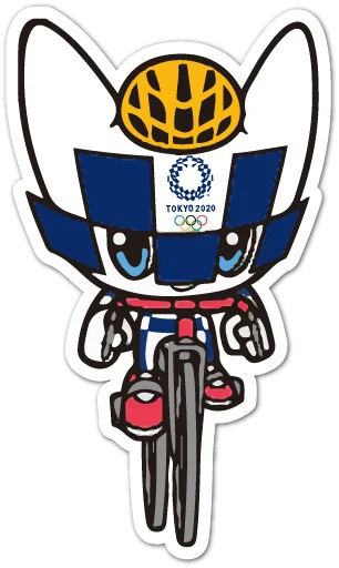 Summer Olympics 2020 Miraitowa emoji 🚴