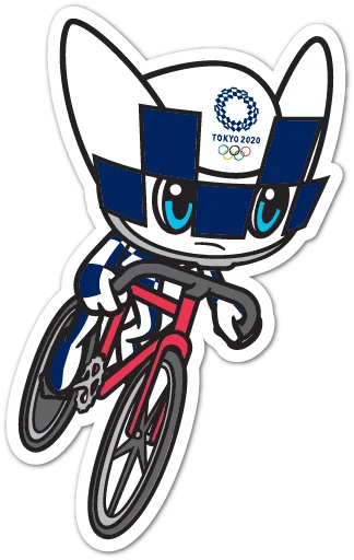 Telegram Sticker «Summer Olympics 2020 Miraitowa» 🚴‍♂️