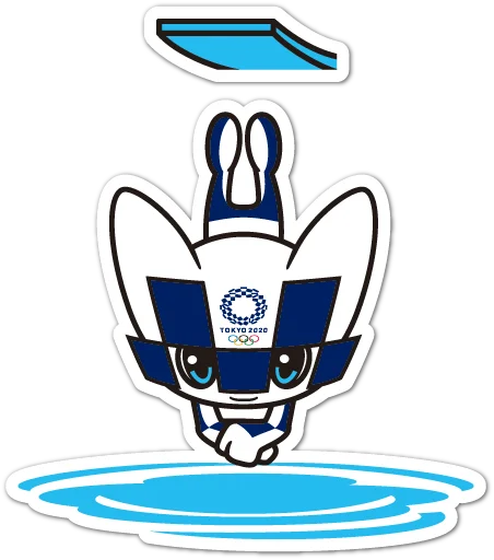 Telegram stiker «Summer Olympics 2020 Miraitowa» 🤿