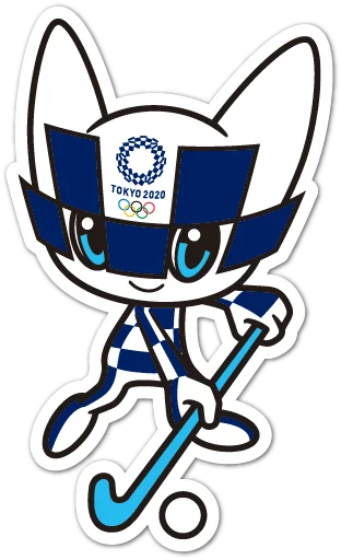Telegram Sticker «Summer Olympics 2020 Miraitowa» 🏑
