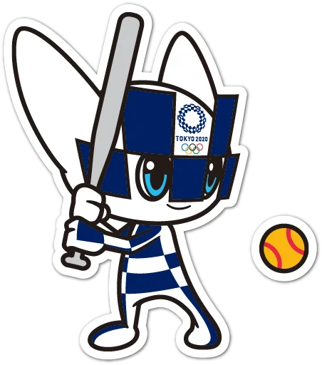 Telegram stiker «Summer Olympics 2020 Miraitowa» 🥎