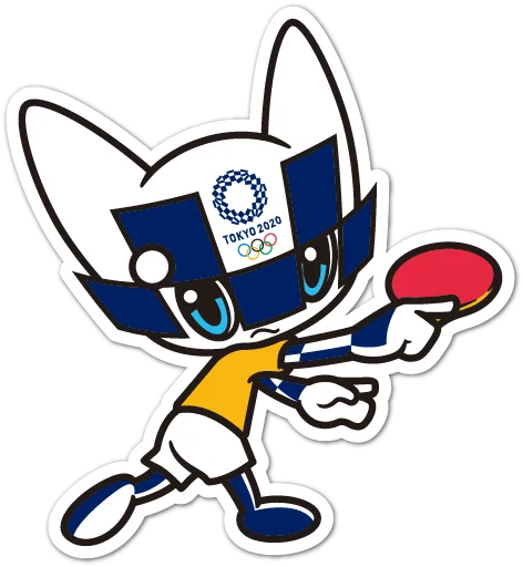 Telegram stiker «Summer Olympics 2020 Miraitowa» 🏓