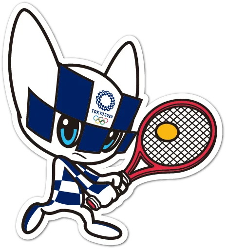 Telegram Sticker «Summer Olympics 2020 Miraitowa» 🎾