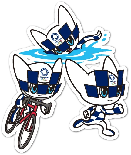 Summer Olympics 2020 Miraitowa emoji 🏃