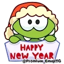 Эмодзи телеграм New Year Om Nom | Новогодний Ам Ням