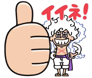 One Piece Luffy Gear 5 stiker 👍