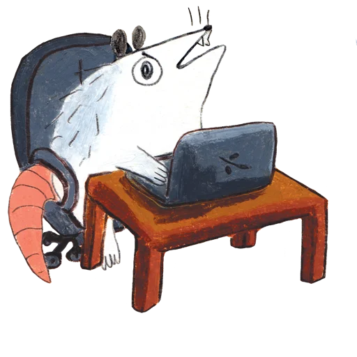 Telegram Sticker «osier_forest_opossum» 🙄