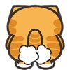 Orange Cat emoji 💨