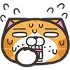 Orange Cat emoji 😰