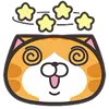 Orange Cat emoji 😵‍💫