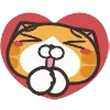 Orange Cat emoji ❤️