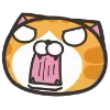Orange Cat emoji 😱