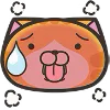Orange Cat emoji 🥵