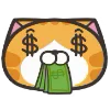 Orange Cat emoji 💵