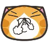 Orange Cat emoji 😤