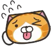 Orange Cat emoji 😋