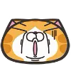 Orange Cat emoji 😨