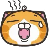 Orange Cat emoji 😪