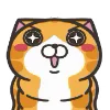 Orange Cat emoji 🤩