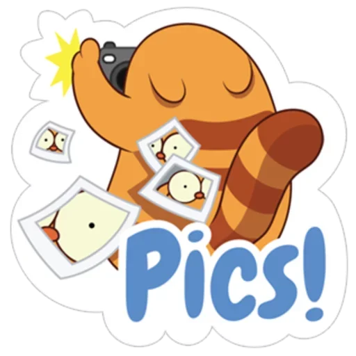 Telegram Sticker «Orange Cat» 😂
