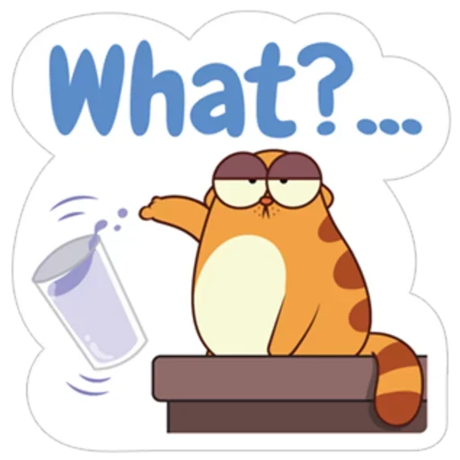 Telegram Sticker «Orange Cat» 😆