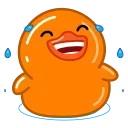 Orange Duck stiker 😂