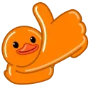 Orange Duck stiker 👍