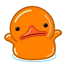 Orange Duck emoji 🤷‍♂️