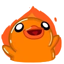 Orange Duck emoji 🔥