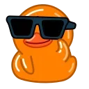 Orange Duck emoji 😎