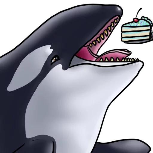Orcas stiker 🍰