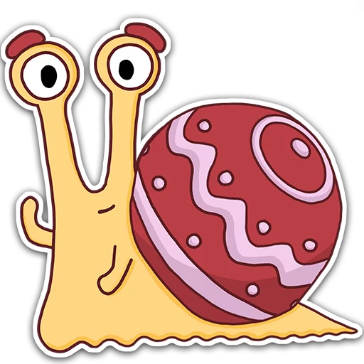 Oscar the snail sticker 👋
