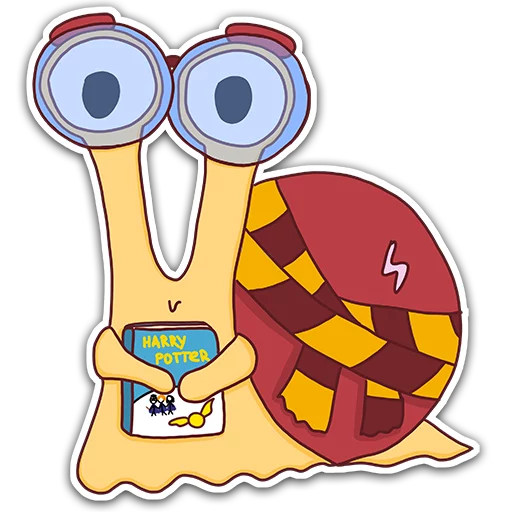 Oscar the snail sticker 🤓