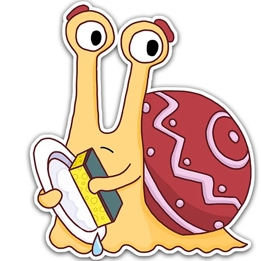 Telegram stiker «Oscar the snail» 😕