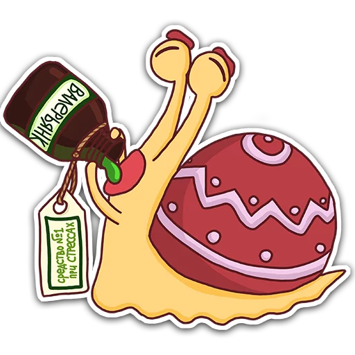 Telegram Sticker «Oscar the snail» 🤕