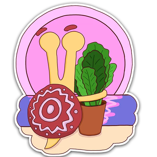 Oscar the snail sticker 👫