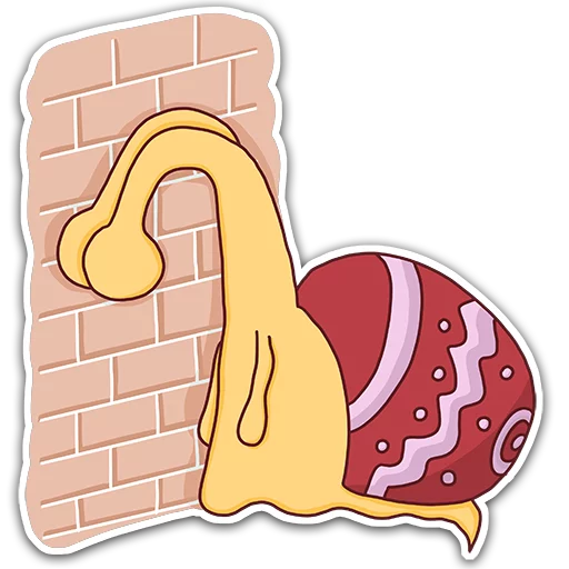 Oscar the snail sticker 😓