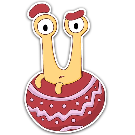 Telegram stiker «Oscar the snail» 😐