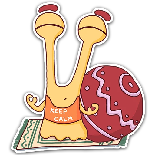 Oscar the snail sticker 😌