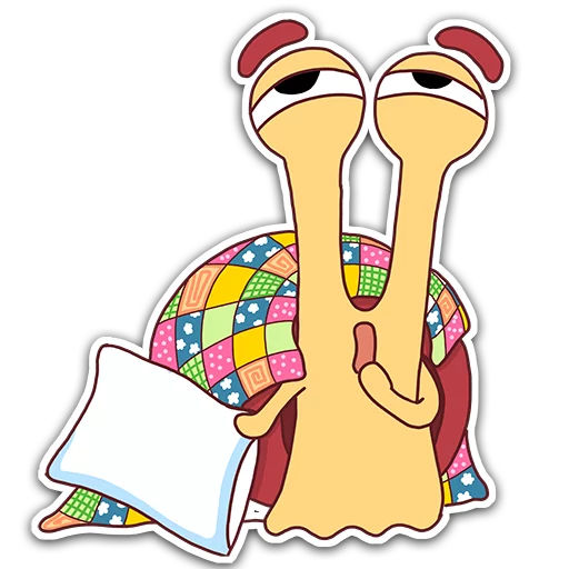 Telegram Sticker «Oscar the snail» 😴